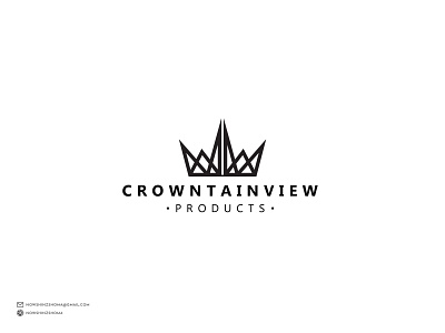 CROWN MOUNTAIN crown crown logo logo logo design modern logo mountain mountain logo