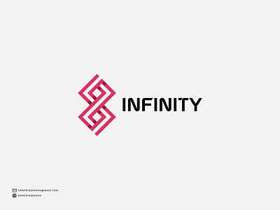 INFINITY company logo graphic design icon logo logo design minimal modern logo