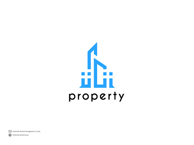 PROPERTY LOGO building business company estate graphic design logo logo design modern logo