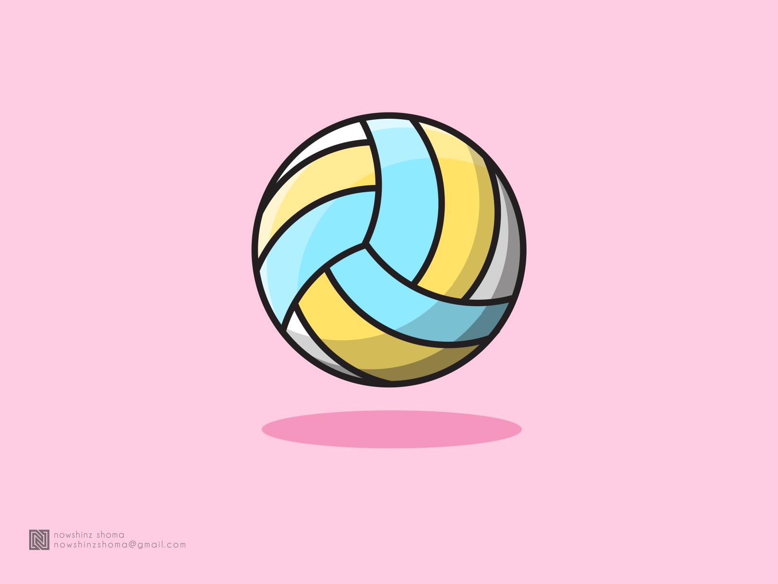 White Blue Yellow Volleyball On Beach Sand In Blue Sky Background HD Volleyball  Wallpapers  HD Wallpapers  ID 93102