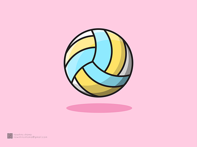 VOLLYBALL flat illustration illustration illustrations modern illustration volly vollyball