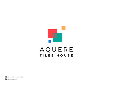 AQUERE logo logo design logo tiles modern logo tiles