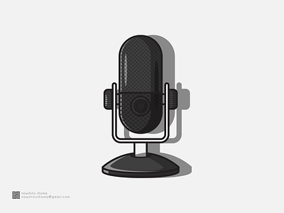 MICROPHONE flat illustration graphic design illustration microphone