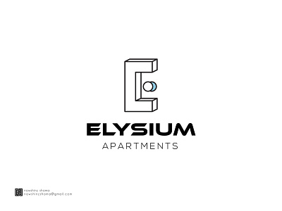 ELYSIUM apartment logo logo logo design modern logo