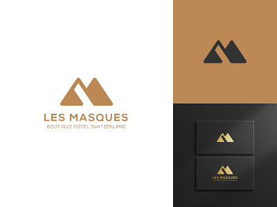 HOTEL LM boutique hotel logo logo design modern logo resort