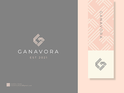 GANAVORA branding feminine logo logo design modern logo