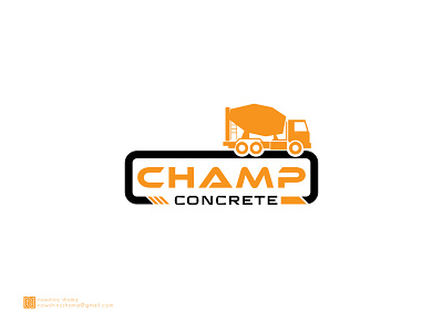 CHAMP cement concrete industrials industry logo logo design modern logo