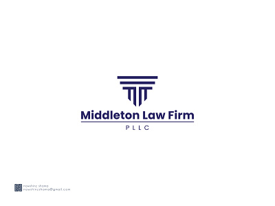MIDDLETON LAW FIRM attorney logo law frim logo logo logo design modern logo