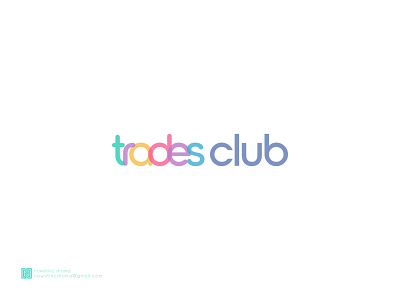 Trades Club children colorful logo logo design modern logo playful