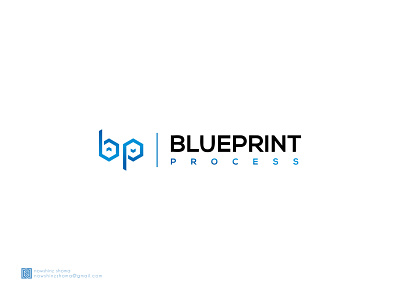 Blueprint business corporate logo design modern logo