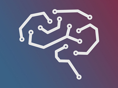 Simple logo made for my startup ai brain cognitive