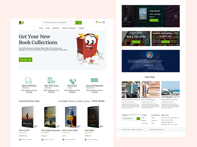 Book Online Store Landing Page