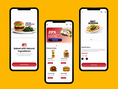 Delivery Application "Fast food" app design application burger delivery delivery app fast delivery fast food fast food figma food food app food app design food app ui happy mobile app restaurant ui uiux