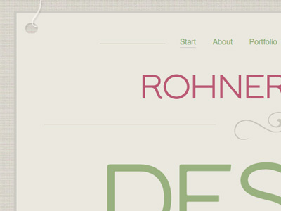 My Portfolio Redesign elegant portfolio typography