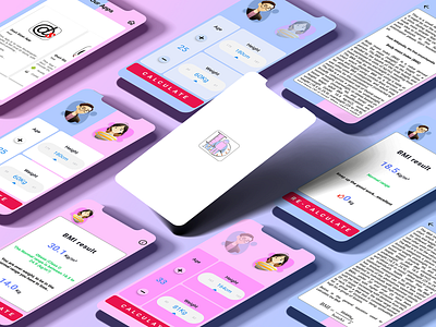 BMI Calculator Concept Design by TALO-tech android concept graphic design ios logo ui ux