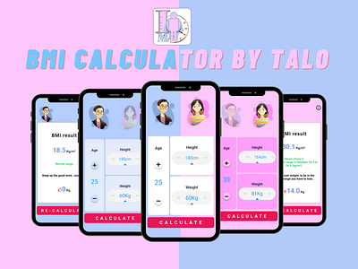 BMI Calculator by TALO-tech-part-2 android branding concept design graphic design illustration ios logo ui ux