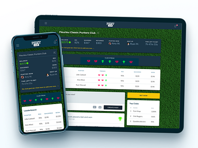 Sports Betting Social App - UI Design