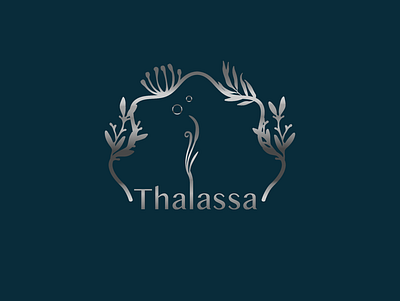 Brand logo for sea water cosmetics brand cosmetics identity logo mud salt sea seawater seaweed spa thalasso