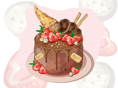 Dessert cake design