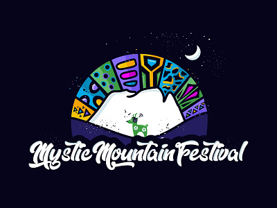 Mystic Mountain Festival design festival logo festivals logo logodesign logotype travel vectorart vectors