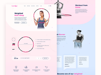 Landing Page for Women's Exercise Brand fitness fitness website design landing page design landing page ui landingpage ui ui design webdesign website design wordpress theme