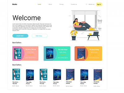 Online Book seller UI Design