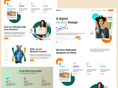 Digital Agency Landing Page Design