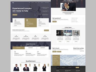 Legal Services Website design