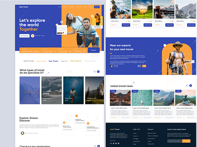 travel agency landing page