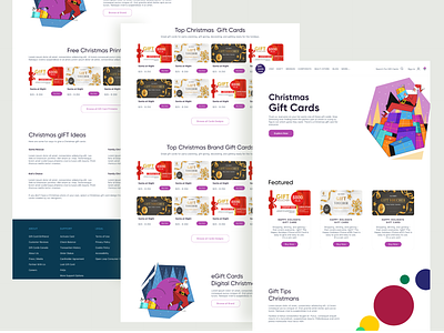Christmas Gift Website Design Concept