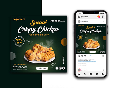 Crispy Chicken Instagram Template