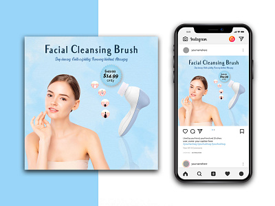 Facial Cleansing Instagram Template