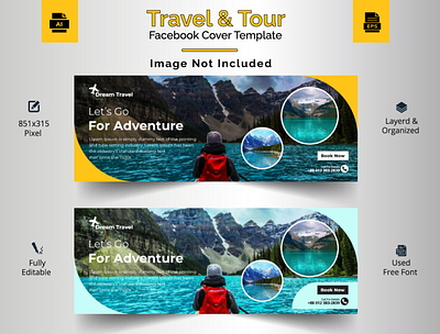 Travel Facebook Cover Template animatedbanner