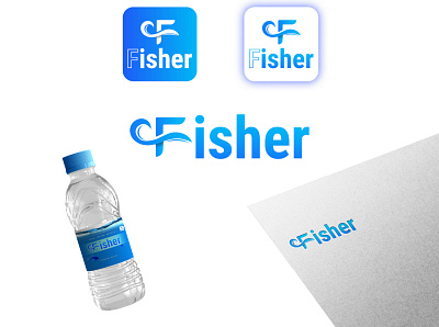 Fisher natural mountain water from Bisleri bottle branding corporatedesigner design graphic design illustration logodesign mockup typography ui vector water