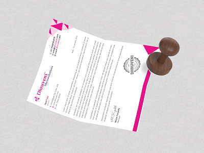 Letterhead and Stamp Design