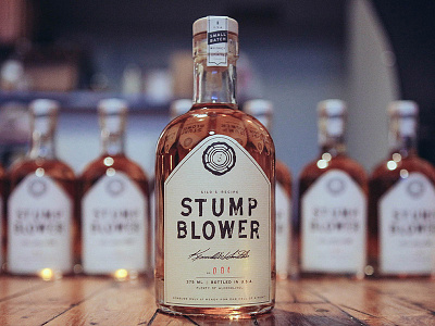 Stumblower Label alcohol bottle branding detroit label liquor michigan packaging stumpblower vodka whiskey woods