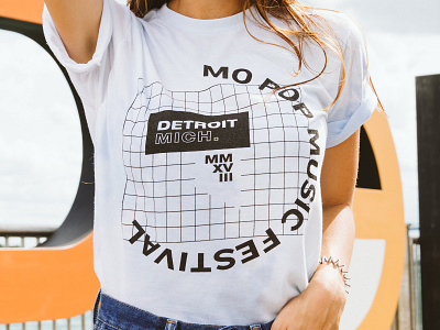 Mo Pop Music Festival - Merch Designs branding coachella design detroit illustration merch merch design michigan mo pop music music festival retro shirt texture tshirt