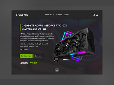 Gigabyte Shop branding concept design graphic design responsive ui uidesign uiux ux uxdesign web design website