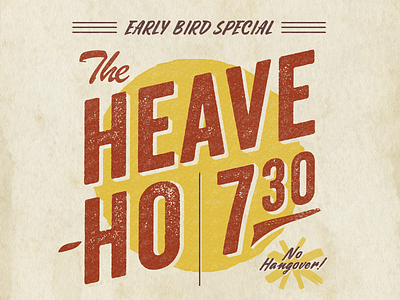 Early Bird Special band poster typography