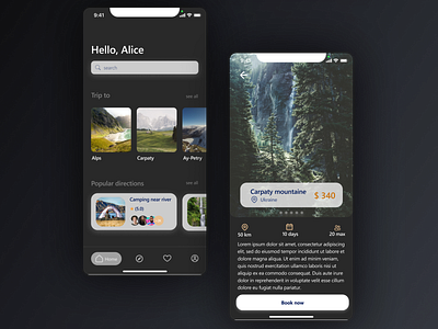 Dark Mode IOS app app dark mode design ios ui ux