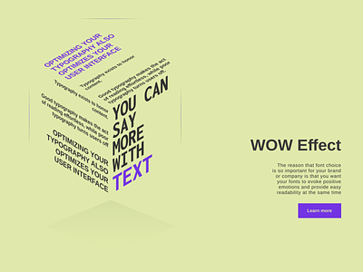 WOW effect app design illustration ui vector web