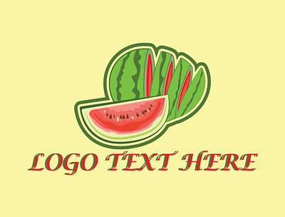watermelon slice branding design flat graphic design illustration illustrator logo ui ux vector