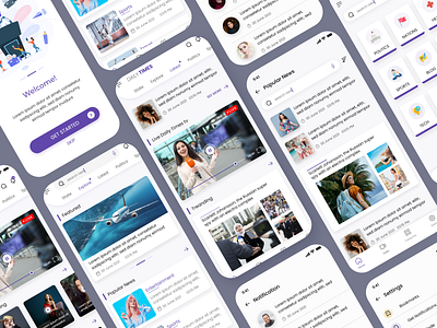 News App UI by MD. Mohin Uddin on Dribbble