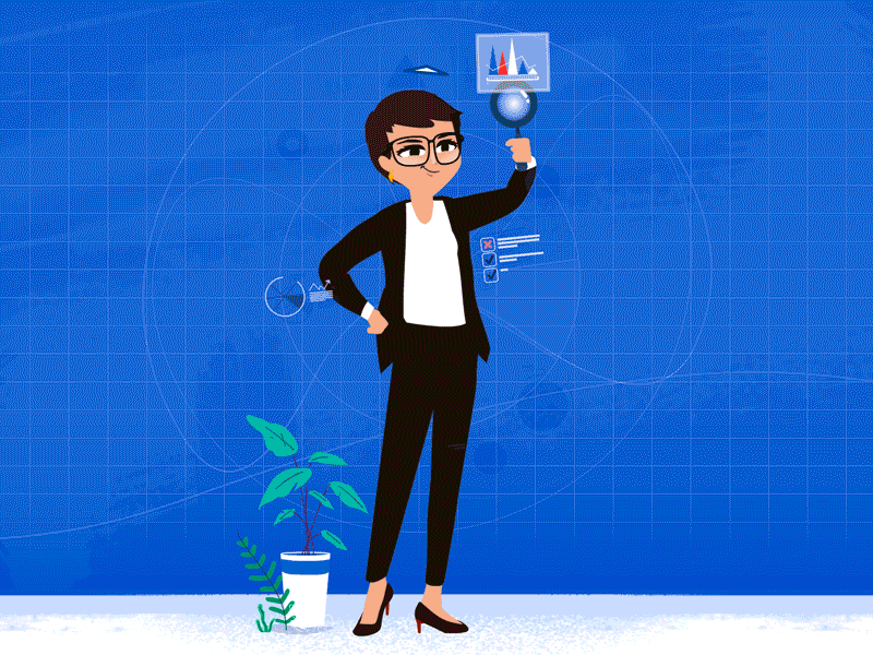 LCL - Management control 2d illustration 2danimation animate animation character design corporate financial financial app illustration management money money management motion motion design office vector vector illustration woman illustration workaholic working space