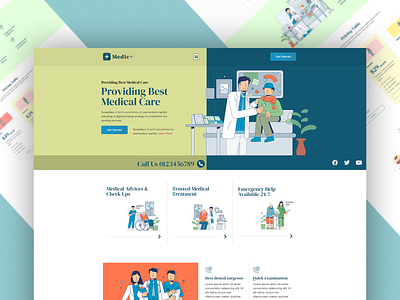 Medical UI Template and Elementor Wordpress Theme