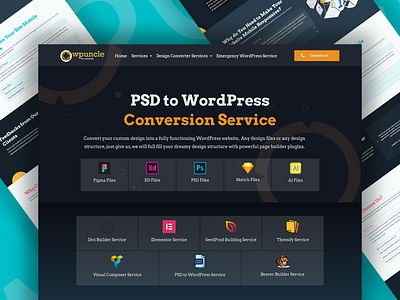 psd to wordpress conversion service design