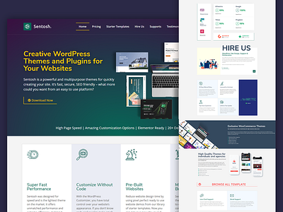 New Design of Sentosh Networks branding design elementor elementor templates minimal ui web