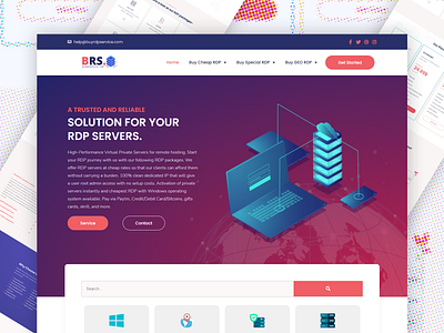 RDP Service Live Website - Hosting Elementor Template