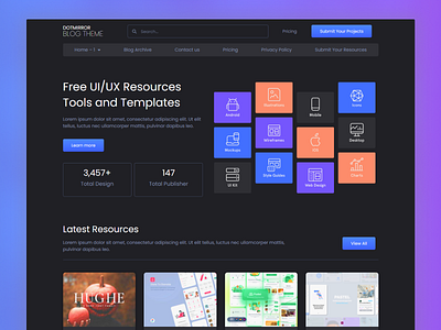 Figma Resource - UI UX Design Downloading Website