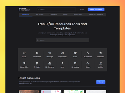 Figma Resource - UI UX Design Downloading Website